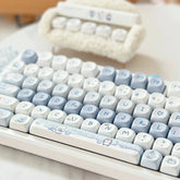 140-Key Ice Bear Blue Anime Keycap Set - SOA Keycap